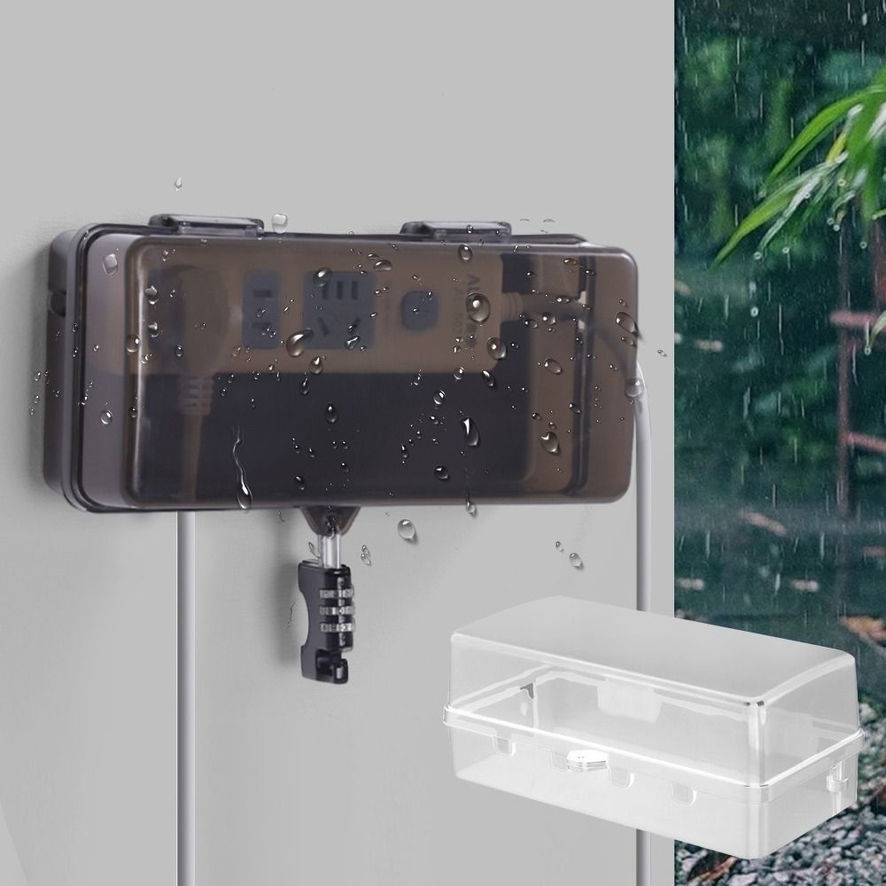 Outdoor Power Strip Weatherproof - 내구성 있는 플라스틱 플러그 박스 도난