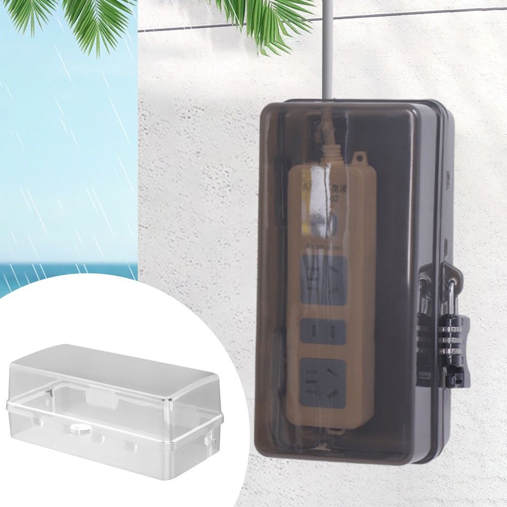 Outdoor Power Strip Weatherproof - 휴대용 플라스틱 콘센트 보관함, 도난 방지,